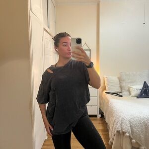 Free people distressed t-shirt